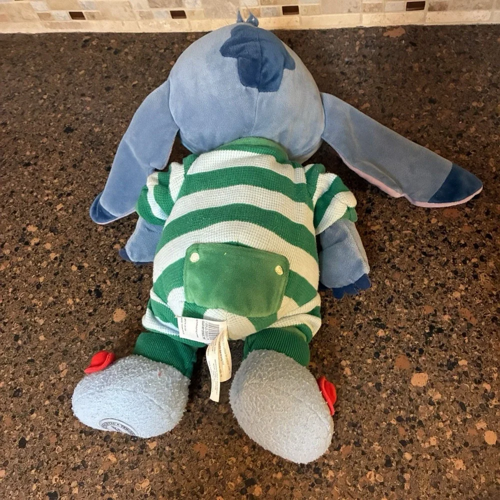 Disney Store Stitch Plush Bedtime Pajamas PJ Feet Lilo & Stitch Stuffed Animal